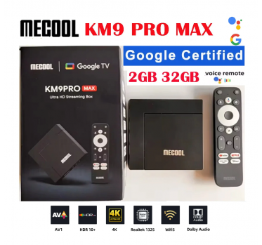  MECOOL KM9 PRO MAX 2/32GB Android 12 (14) TV Box IPTV imtuvas - 