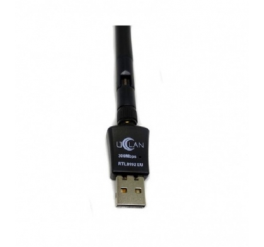 UcLan WiFi adapteris Wi-Fi USB 300 Mbps 5dBi - 