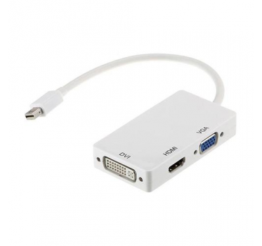 Adapteris mini DisplayPort į HDMI, DVI, VGA  - 