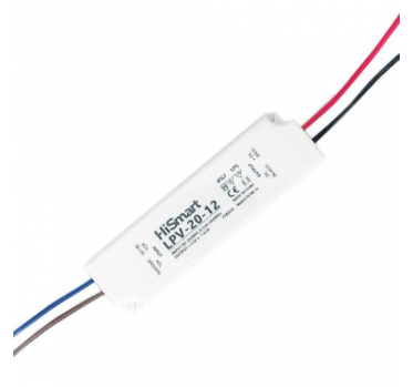 Maitinimo šaltinis 12V, 1.67A, 20W, IP67 - 