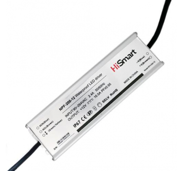 Maitinimo šaltinis 12V, 16.5A, 200W, PFC, IP67 - 