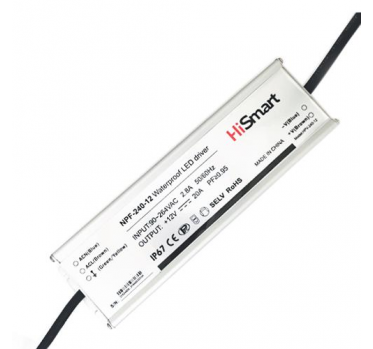 Maitinimo šaltinis 12V, 20A, 240W, PFC, IP67 - 