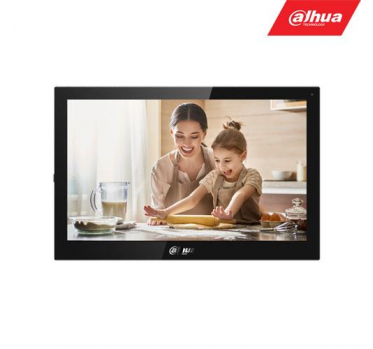 IP domofono monitorius VTH5321GB-W. 10 col. 1024×600. Wifi, PoE(802.3af). SIP. Andoid 8.1, Juodas. - 