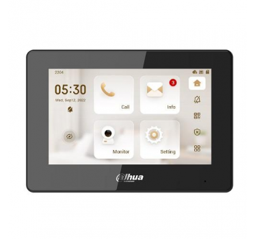 IP domofono monitorius 7 col. 1024x600,Micro SD kortelės prievadas,PoE(802.3af), SIP - 