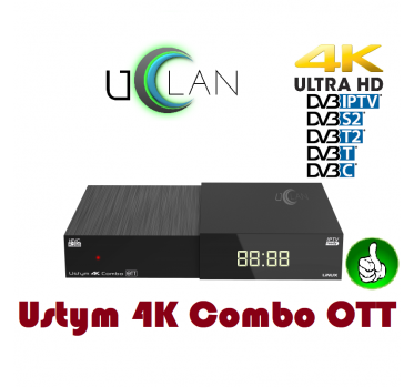 uCLan Ustym 4K COMBO OTT (UHD IPTV+Cinema+SAT+DVB-T/C) - 