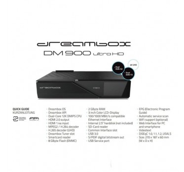 Dreambox DM 900 Ultra HD 4K - 