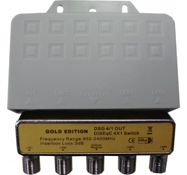 Komutatorius 4X1 "Gold edition" DSG 4/1 - 