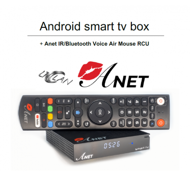   uCLan Anet Smart TV box Android TV su Bluetooth pulteliu - 