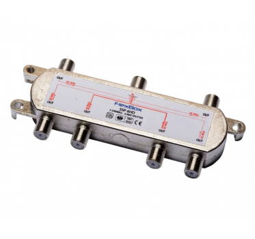 TV signalo daliklis 1x6 (5-2400MHz) SSP-6HD su maitinimo praleidimu - 