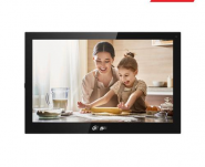IP domofono monitorius VTH5321GB-W. 10 col. 1024×600. Wifi, PoE(802.3af). SIP. Andoid 8.1, Juodas.