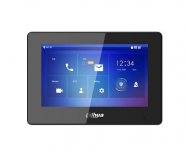 IP domofono monitorius su WIFI, 7 col. 1024x600,Micro SD kortelės prievadas,PoE(802.3af) juodas, SIP