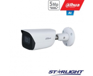 IP kamera cilindr. 5MP STARLIGHT AI, IR pašvietimas iki 50m, 1/2.7” 2.8mm 98°, SMD, IVS, IP67, H.265